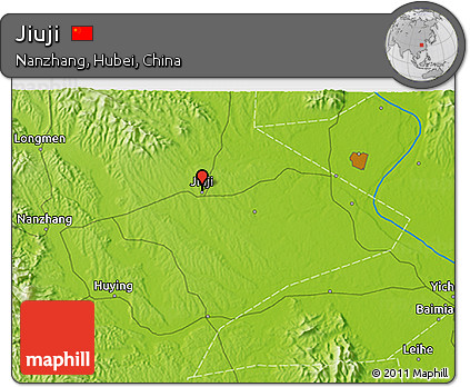 Physical 3D Map of Jiuji