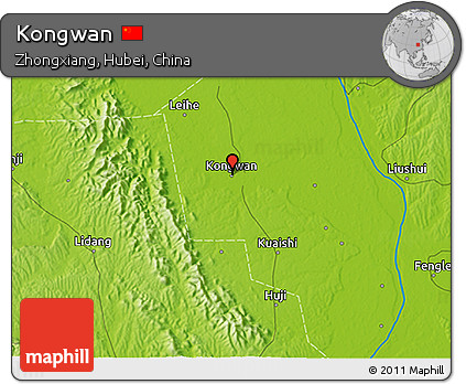 Physical 3D Map of Kongwan