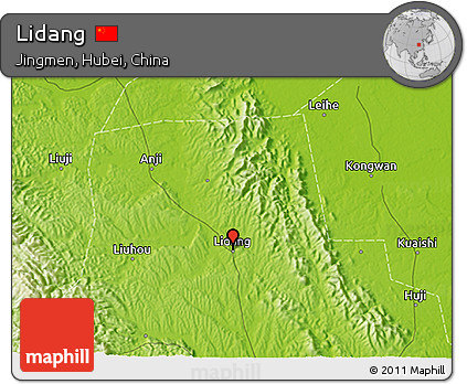 Physical 3D Map of Lidang