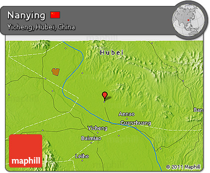 Physical 3D Map of Nanying