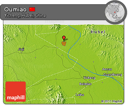 Physical 3D Map of Oumiao