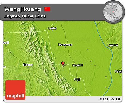 Physical 3D Map of Wangjikuang