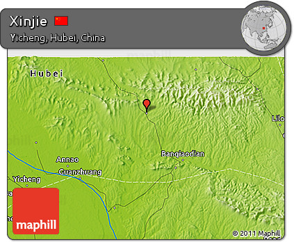 Physical 3D Map of Xinjie