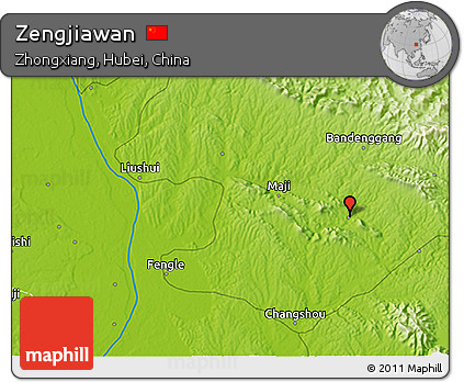 Physical 3D Map of Zengjiawan