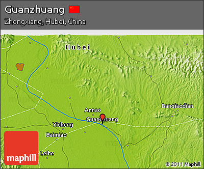 Physical 3D Map of Guanzhuang