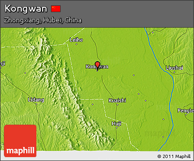 Physical 3D Map of Kongwan