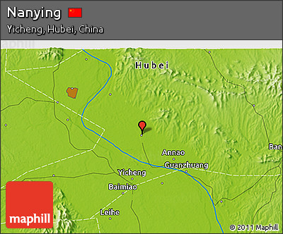 Physical 3D Map of Nanying