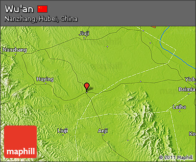 Physical 3D Map of Wu'an