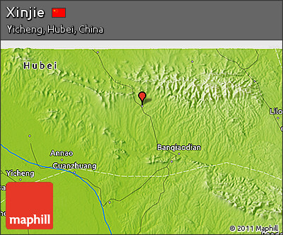 Physical 3D Map of Xinjie