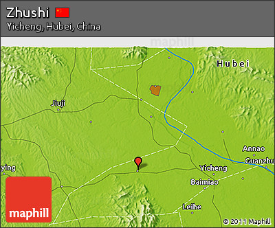 Physical 3D Map of Zhushi