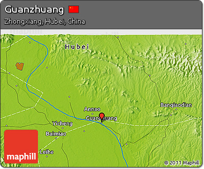 Physical 3D Map of Guanzhuang