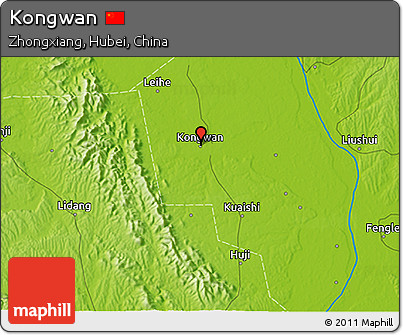 Physical 3D Map of Kongwan
