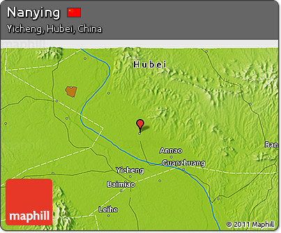 Physical 3D Map of Nanying