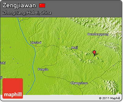 Physical 3D Map of Zengjiawan