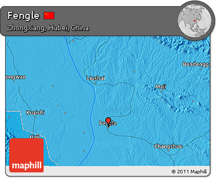 Political 3D Map of Fengle
