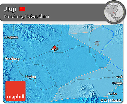 Political 3D Map of Jiuji