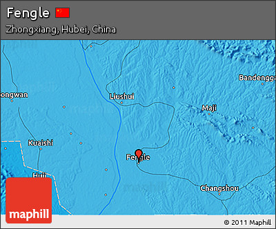 Political 3D Map of Fengle