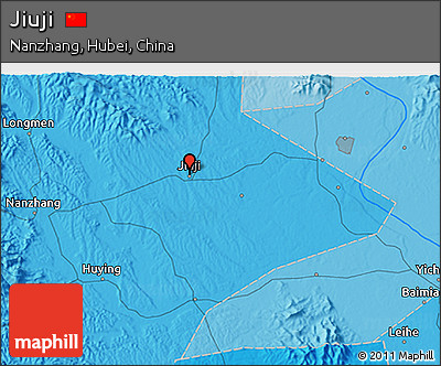 Political 3D Map of Jiuji