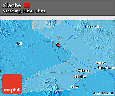 Political 3D Map of Xiaohe