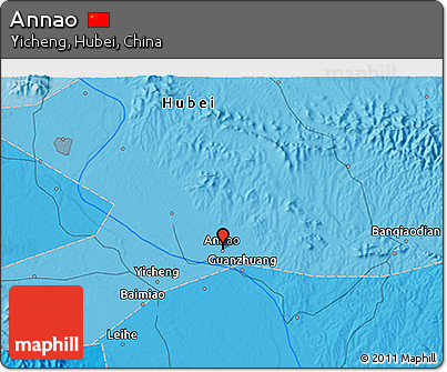 Political 3D Map of Annao