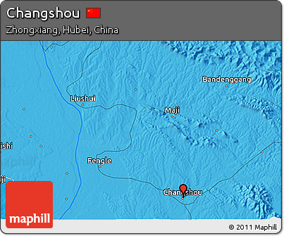 Political 3D Map of Changshou