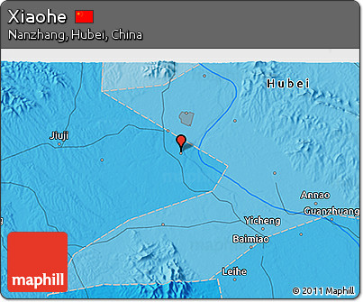 Political 3D Map of Xiaohe