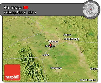 Satellite 3D Map of Baimiao