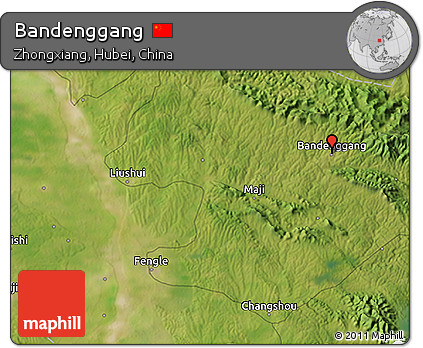 Satellite 3D Map of Bandenggang