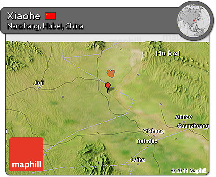 Satellite 3D Map of Xiaohe