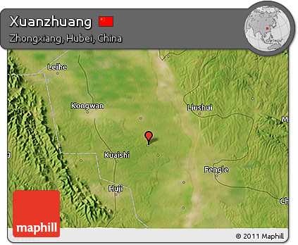 Satellite 3D Map of Xuanzhuang