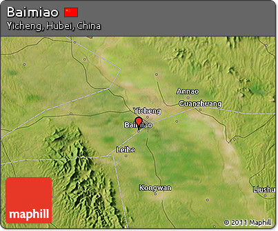 Satellite 3D Map of Baimiao