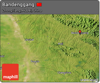 Satellite 3D Map of Bandenggang