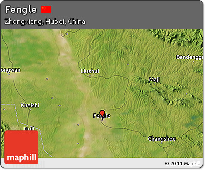 Satellite 3D Map of Fengle