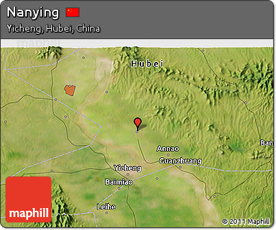 Satellite 3D Map of Nanying