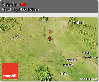 Satellite 3D Map of Xiaohe