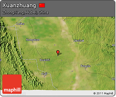 Satellite 3D Map of Xuanzhuang