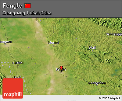 Satellite 3D Map of Fengle