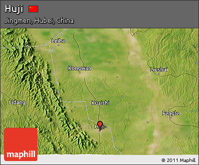 Satellite 3D Map of Huji