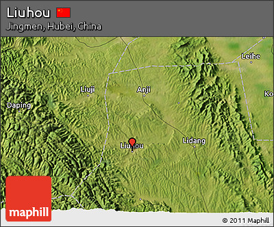 Satellite 3D Map of Liuhou