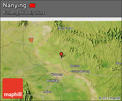 Satellite 3D Map of Nanying
