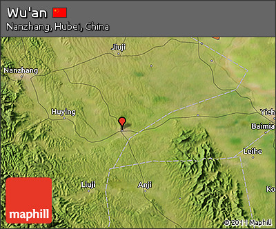 Satellite 3D Map of Wu'an