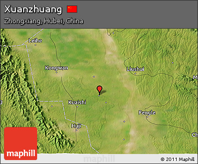 Satellite 3D Map of Xuanzhuang