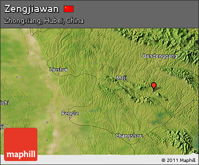 Satellite 3D Map of Zengjiawan