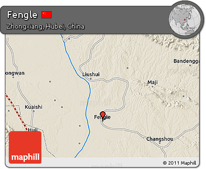 Shaded Relief 3D Map of Fengle