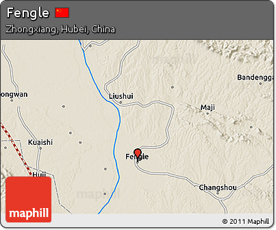 Shaded Relief 3D Map of Fengle