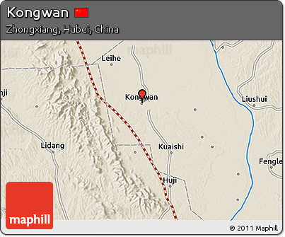Shaded Relief 3D Map of Kongwan