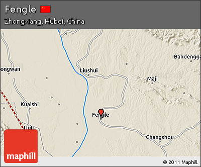 Shaded Relief 3D Map of Fengle