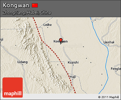 Shaded Relief 3D Map of Kongwan