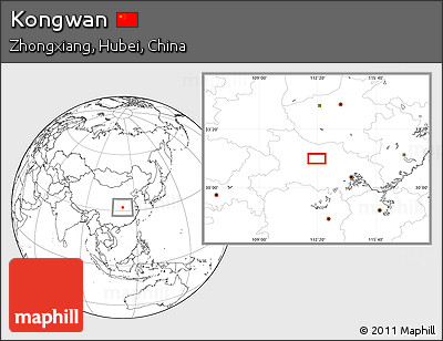 Blank Location Map of Kongwan