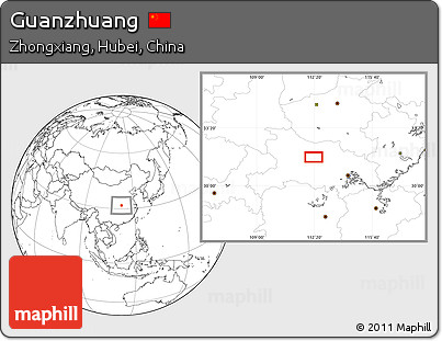 Blank Location Map of Guanzhuang